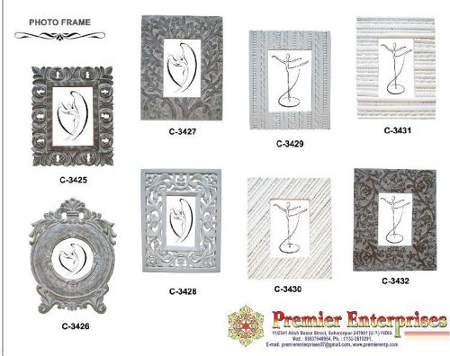 Polished Wooden Mirror Frame, For Home, Hotel, Size : Multisize