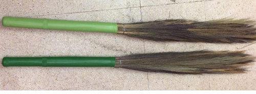 Plastic Handle Grass Broom, For Cleaning, Pattern : Plain