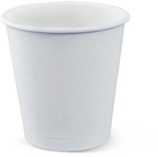Oval Single Wall Paper Cup, For Coffee, Event, Ice Cream, Tea, Color : White