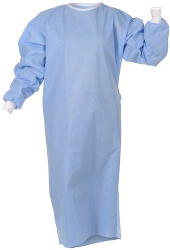 SMMMS Fabric Classic Surgical Gown, Color : Medical Blue