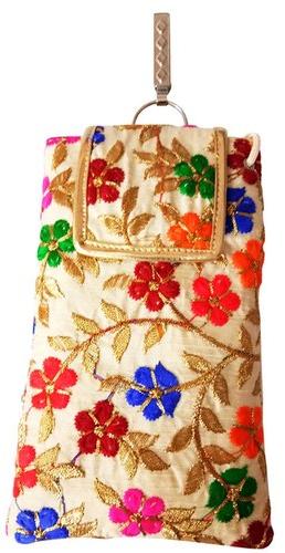 Canvas Cotton Mobile Pouch, Size : Large