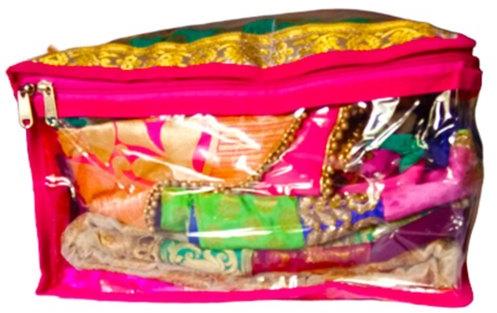 DMS RETAIL PVC Saree Cover Bag, Color : Multi Color