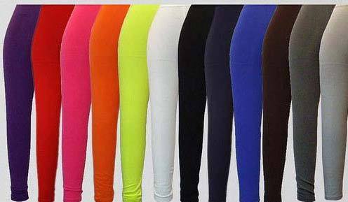 Plain Straight Fit Ladies Leggings, Size : Large, Medium