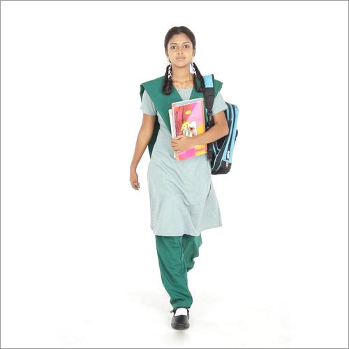 Printed Poly Cotton Salwar Kameez School Uniform, Color : Customized