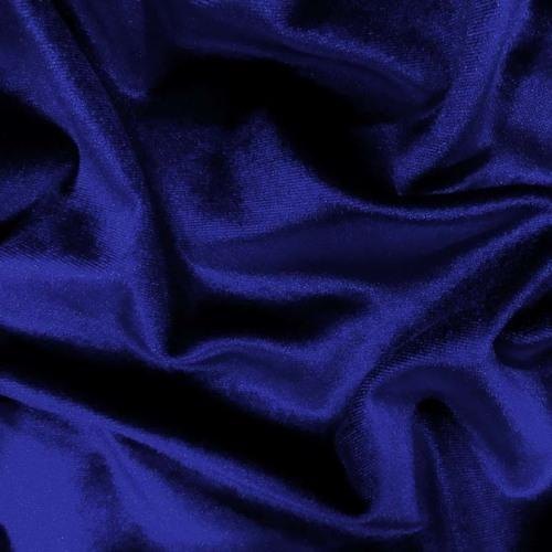 Blue Cotton Velvet Fabric, For Bedsheet, Curtain, Curtains, Cushions, Garments, Sofa Cover, Feature : Anti-Shrink