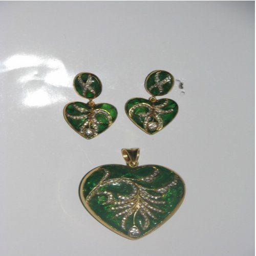 Enamel Pendant Set