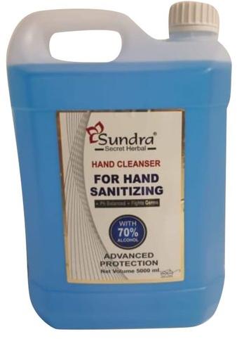 Sundra Alcohol Based Hand Sanitizer, Packaging Size : 5000 Ml