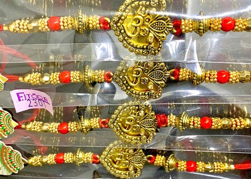 Rakhi, Color : Golden