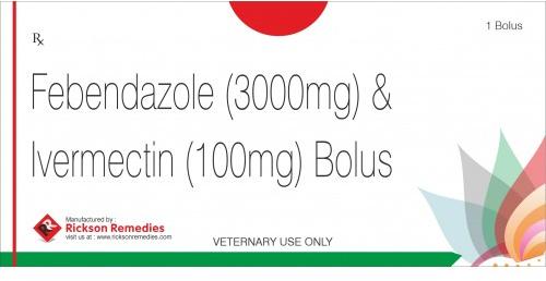 Fenbenazole and Ivermectin Bolus, For Veterinary Use, Packaging Type : Blister