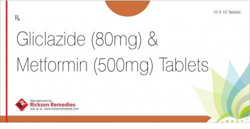 Gliclazide and Metformin Tablets, Packaging Size : 10x10  Tablet