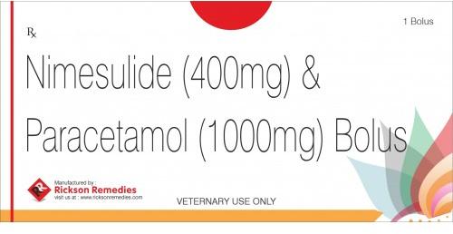 Nimesulide Paracetamol Bolus, Packaging Type : Blister
