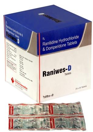 Ranitidine Hydrochloride And Domperidone Tablets, Medicine Type : Allopathic