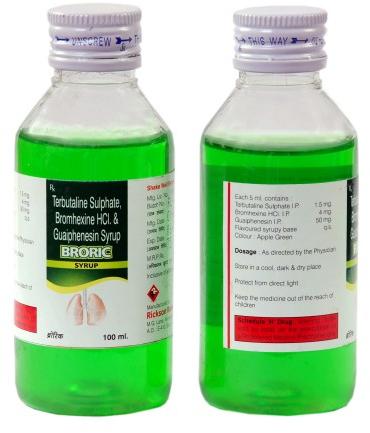 Terbutaline Sulphate Bromhexine HCL and Guaiphenesin Syrup