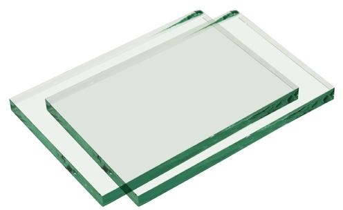 Plain Rectangular Clear Glass, Color : Transparent
