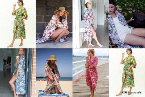 Plain Cotton Kimono Dress, Size : XL, XXL, Customize