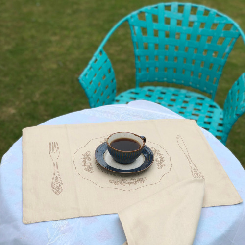 Coton Beige Table Mat, For Home, Hotel, Restaurant, Feature : Easy Washable, Heat Resistant, Recyclable