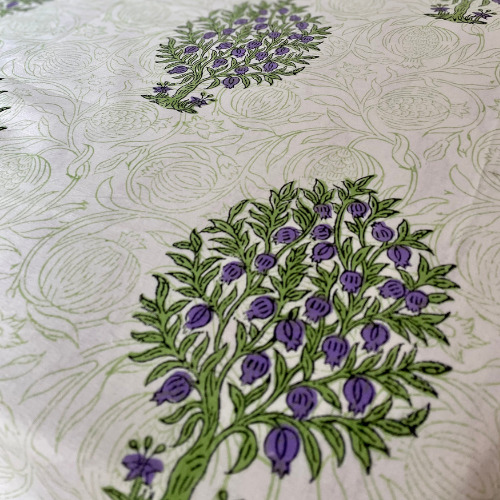 100% Cotton Handblock Aanaar Bedsheets