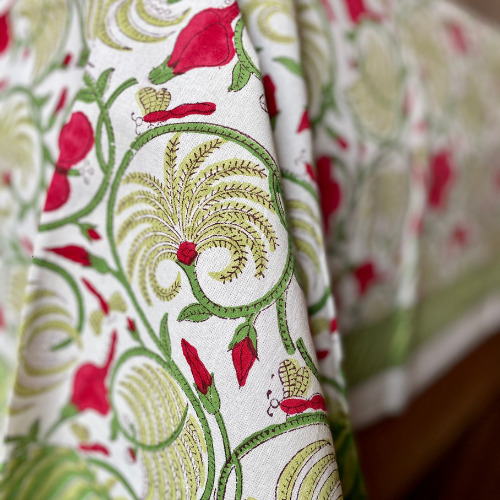 Handblock Flora & Fauna Bedsheets