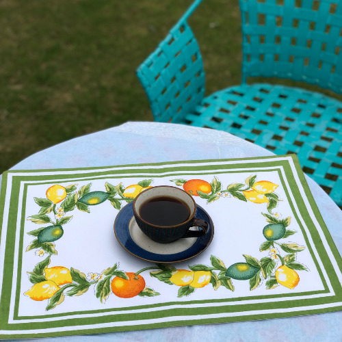 Lemon Table Mat, For Home, Hotel, Restaurant, Size : 20.0inches X 14.0 Inches