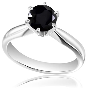Moissanite Diamond Ring, Black Colour ,, For Jewellery Use, Main Stone : MOISSNAITE
