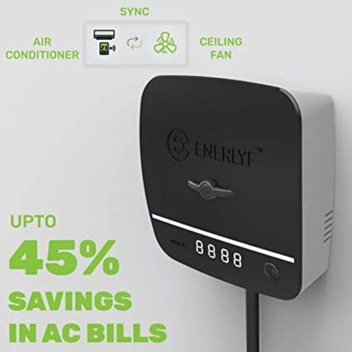 ENERLYF AC Power Saver, Color : Black