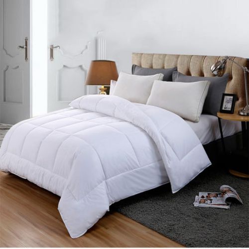 Plain Cotton Fiber Duvet, Feature : Comfortable, Impeccable Finish