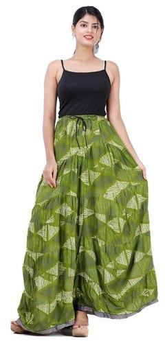 Printed Long Skirt, Packaging Type : Poly Bag