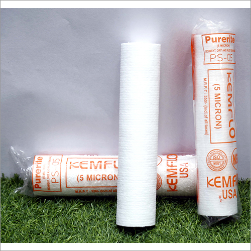 Royal Aqua 100-150gm Polyester RO Kenflow Spun Filter, Shape : Round
