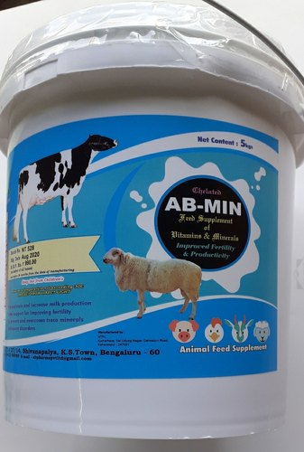 5Kg AB-Min Mineral Mixture Feed Supplement, Packaging Type : Can