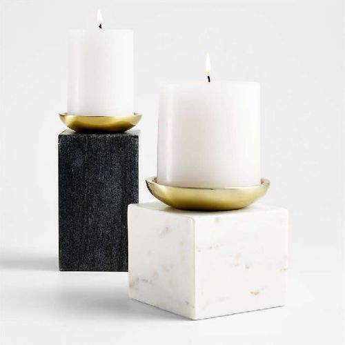 Polished Plain Marble Candle Holder, Packaging Type : Thermocol Box
