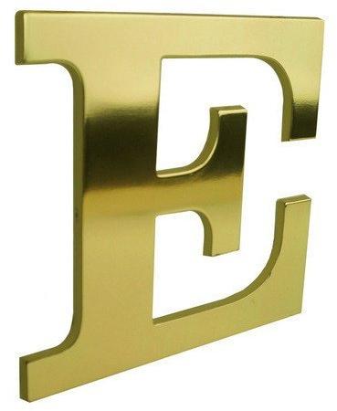 Brass Letters, For Commercial, Color : Golden