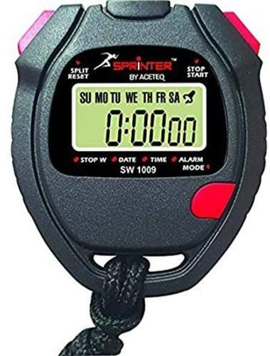 Digital Stopwatch, Color : Black