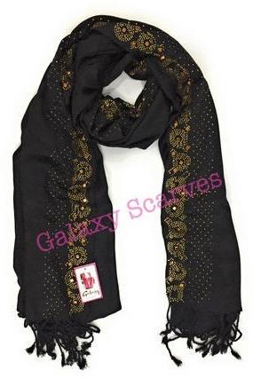 Galaxy Scarves Satin Stole, Size : 28 X 72 Inch