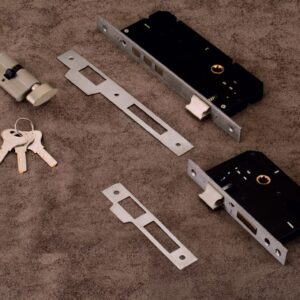 Rihm Rectangular Polished Stainless Steel Mortise Lock Body, Size : Standard