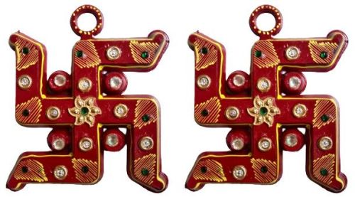 Wooden Swastik For All Festival and Decoration