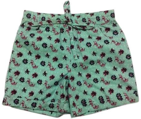 Girls Printed Shorts, Size : M, XL, XXL