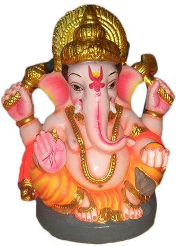18 Inch Clay Ganesha Statue, For Home Decor
