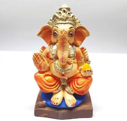 6 Inch POP Colored Ganesha Statue, For Home Decor, Color : Multicolored