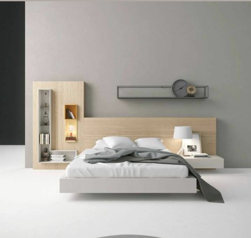 Green Ply Wooden King Size Bed, Size : 6'x6.5