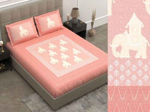 Cotton Burberry Double Bed Sheets, For Home, Hotel, Lodge, Size : Standard