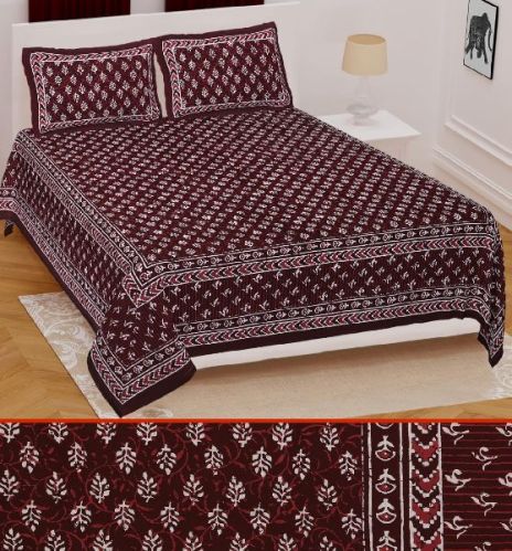 Classic Dabu Double Bed Sheets, For Home, Hotel, Lodge, Size : Standard