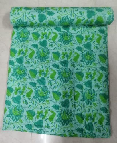 Cotton Gulmohar Jaipuri Quilts, For Home Use, Hotel Use, Size : Standard