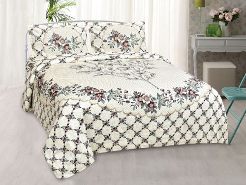 Twill Cotton Double Bed Sheets, For Home, Hotel, Lodge, Size : Standard