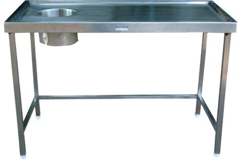 Polished Stainless Steel Dish Landing Service Counter