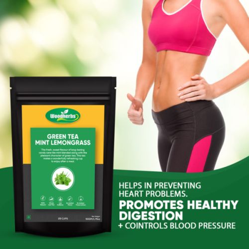 Woodherbs Blended Mint Lemongrass Green Tea