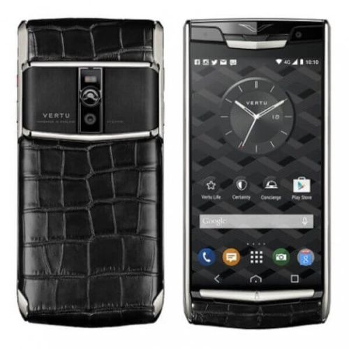 Vertu Signature Touch Black Alligator Silver