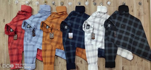 Cotton Checked Wintr Mens Shirt, Occasion : Casual