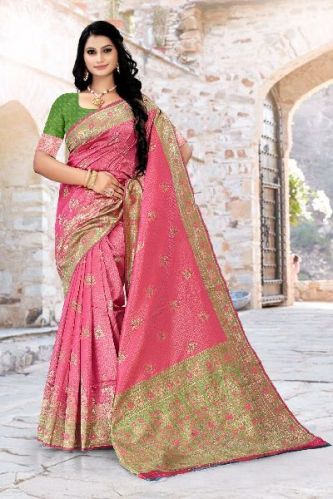 SUMSHY Jequard Silk Saree, Technics : Machine Made