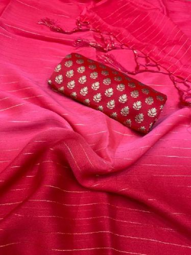 Georgette Saree With Jacquard Blouse, For Easy Wash, Occasion : Party Wear