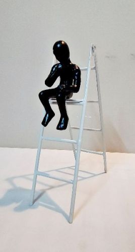 The Thinker Statue On Ladder, Feature : Attractive Look